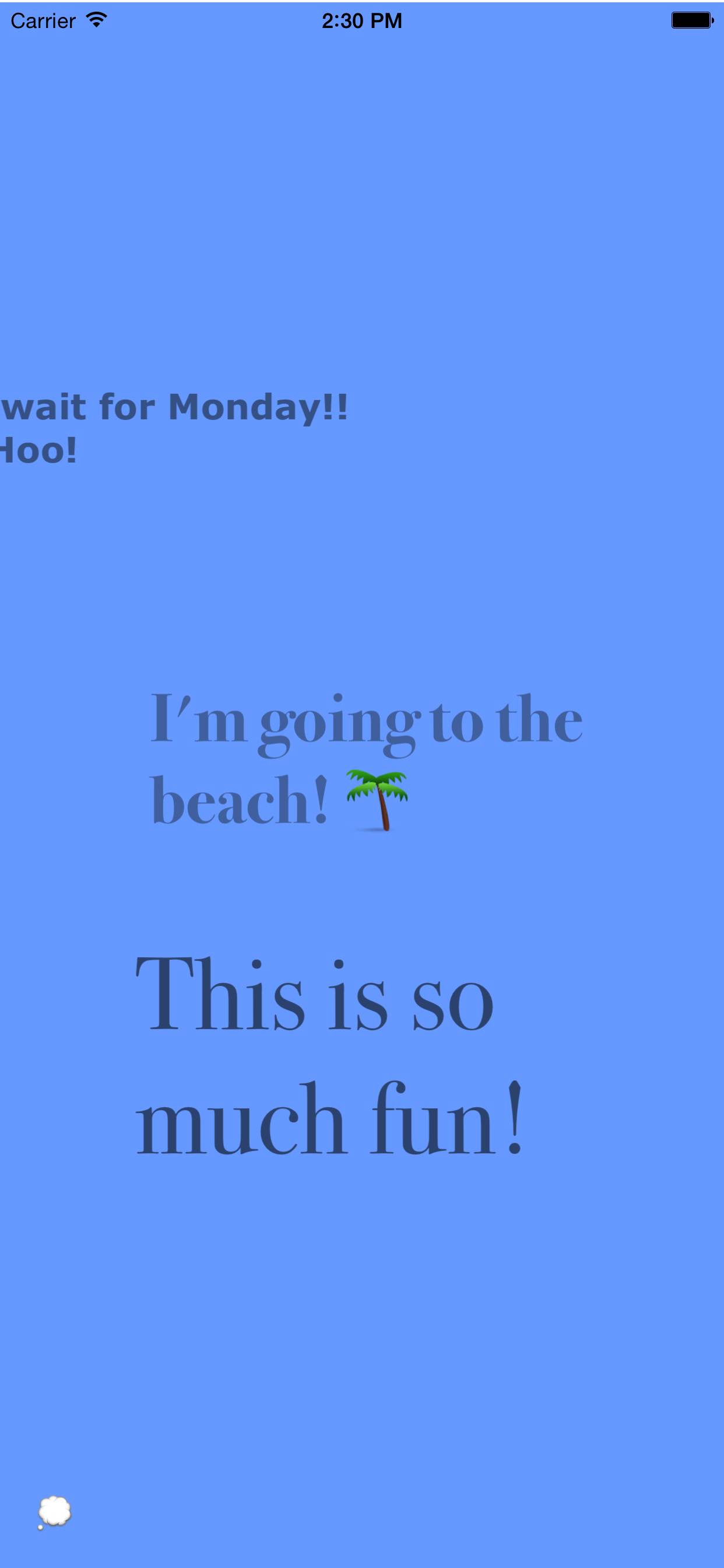 Chatter Cloud screenshot